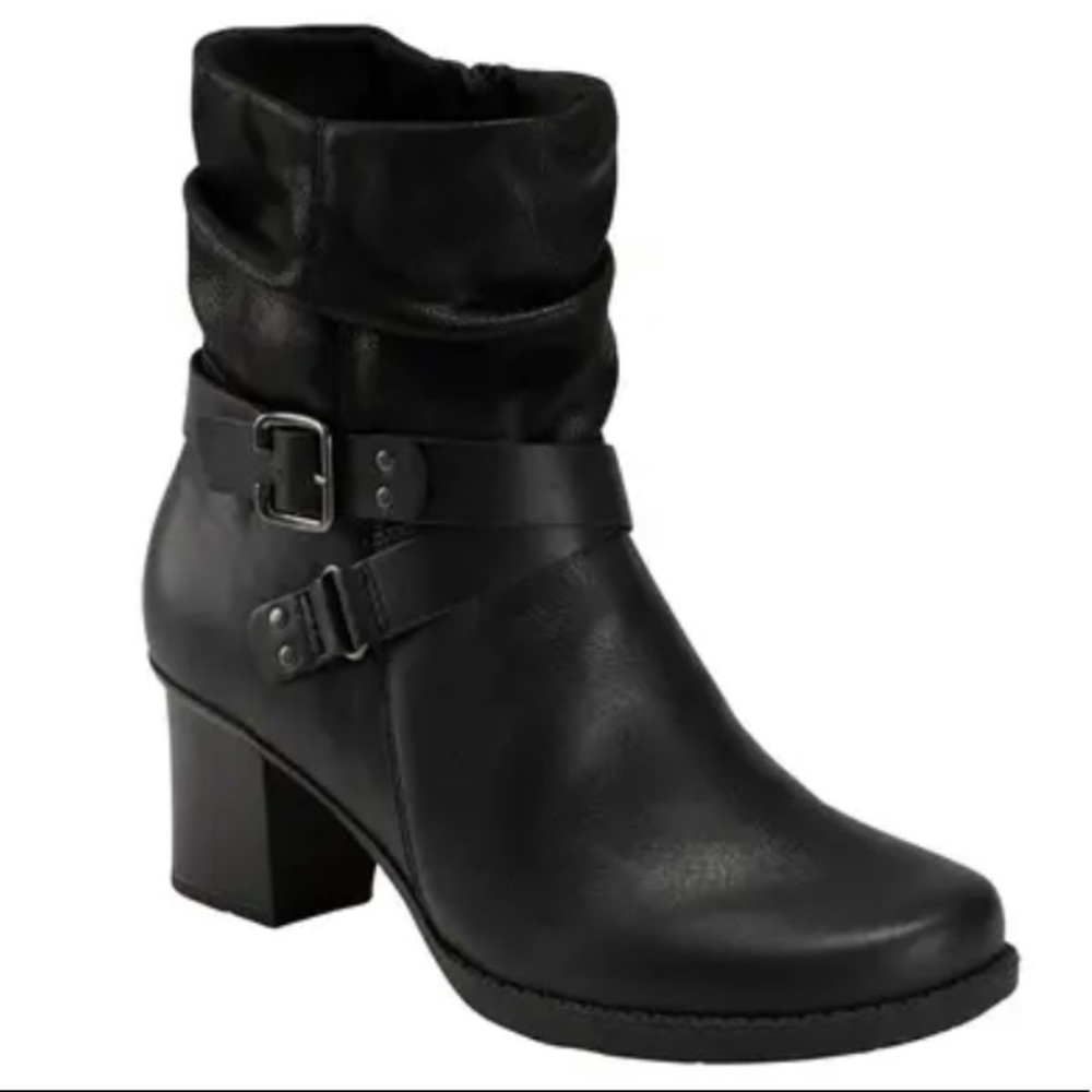 Earth Origins Wheaton Wade Block Heel Boot (Black)